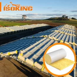 Faced Glass Wool,Glass Wool Blanket,Faced Glass Wool in Rolls,Rolled Insulation for Metal Buildings